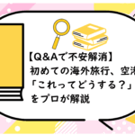 初めての海外旅行、空港で「これってどうする？」