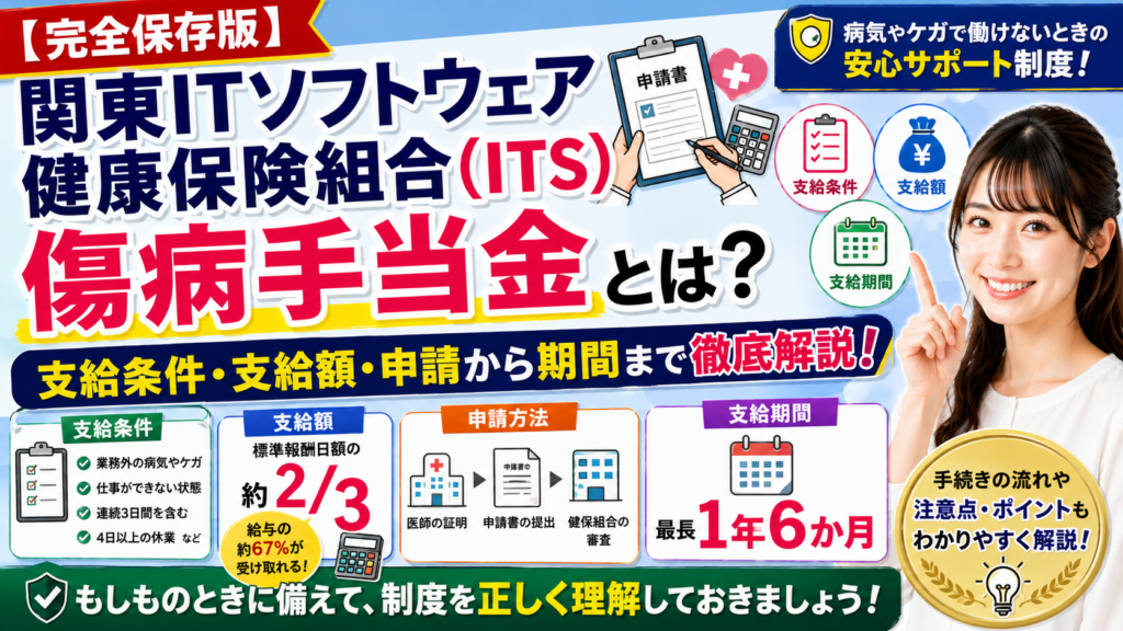 関東ITソフトウェア健康保険組合(ITS)の傷病手当金と